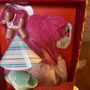 Pink Doll Outfit Set with Accessories